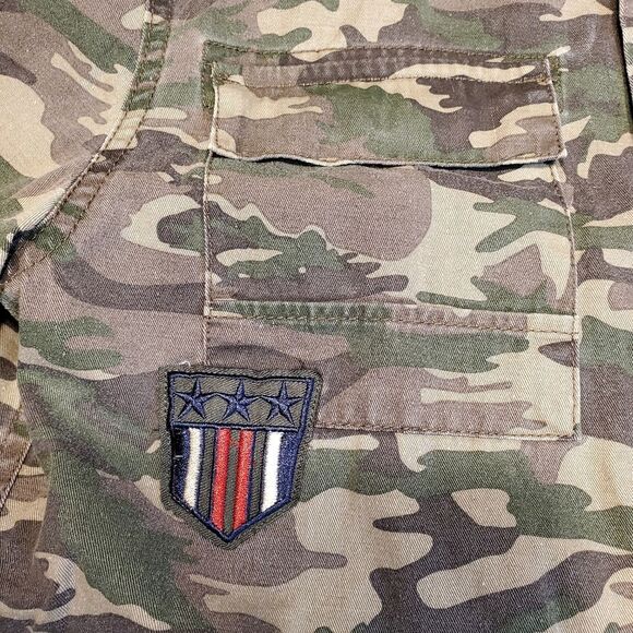 Lazer Camouflage Button Up Military Style Shirt Size S - Picture 4 of 12